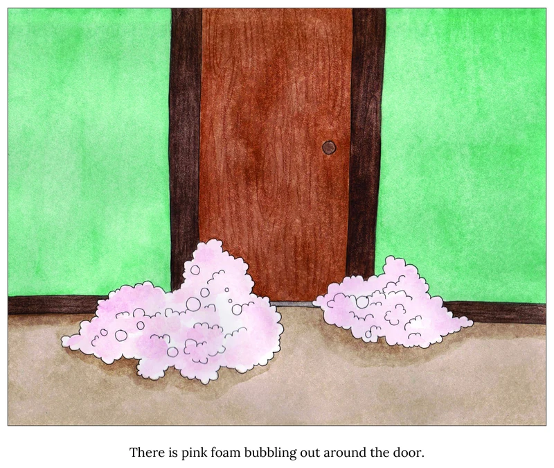 A page from Mitzy and the Trouble with Bubbles