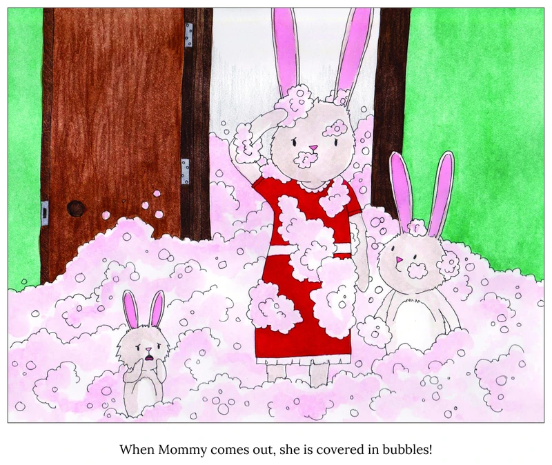 A page from Mitzy and the Trouble with Bubbles